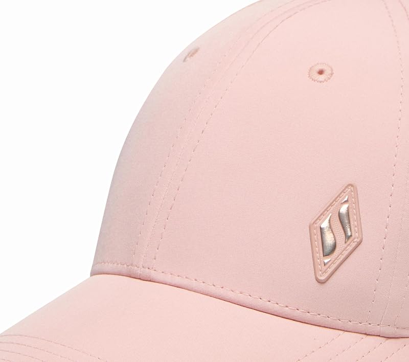 Skech-Shine Diamond Patch Cappello da Baseball da Donna, Rosa/Grigio., Taglia Unica