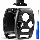 Cutting NOT Required - Key Fob Keyless Entry Remote Shell Case &amp; Pad fits Honda 2003-2012 Accord / 2006-2013 Civic EX / 2009-2015 Pilot /2005-2006 CR-V