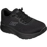 Skechers Women's Go Walk Arch Fit N-Joy Ellie | Arch Fit Insole, Ultra Light Cushioning, Relaxed Fit, Bungee Laces, Machine Washable, Vegan