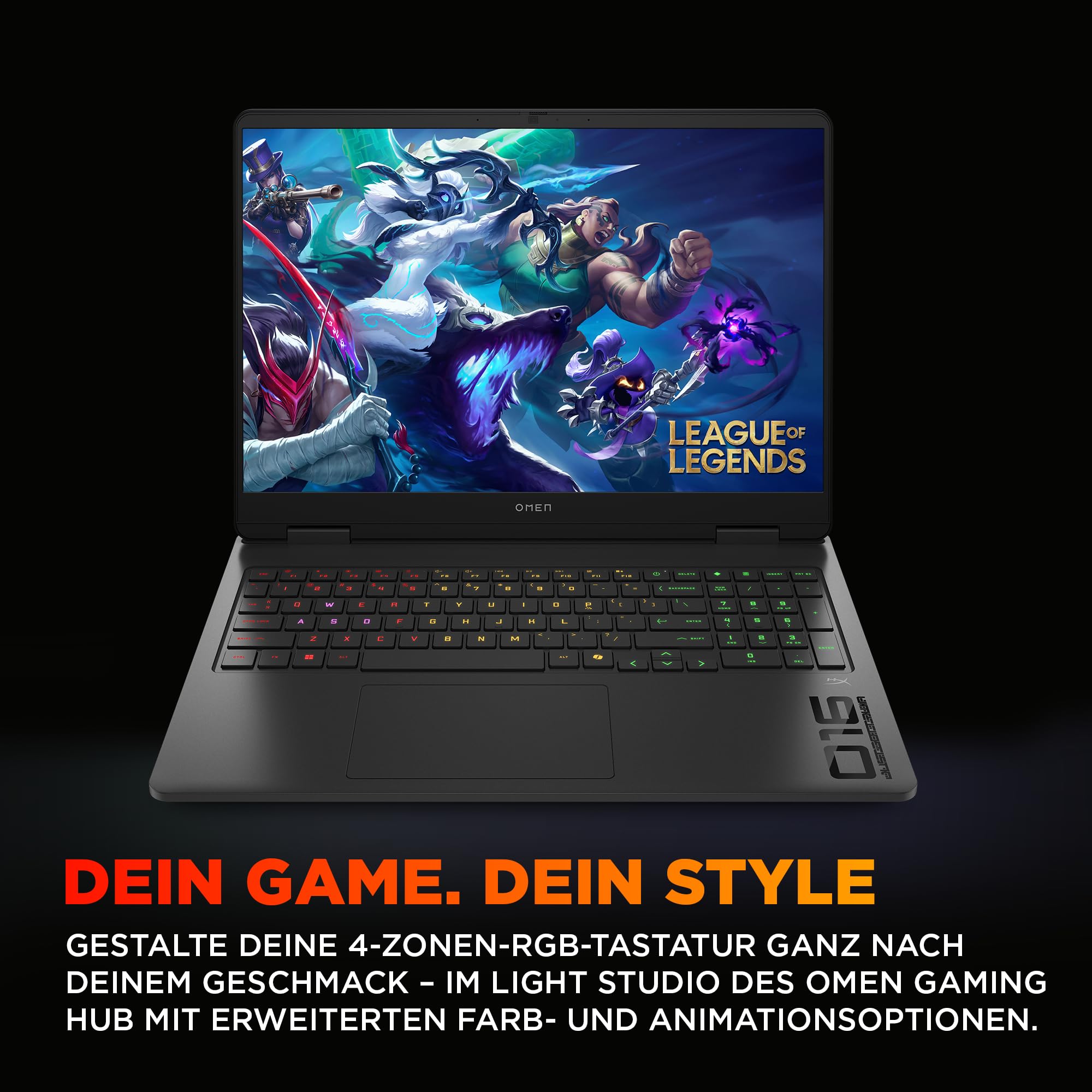 OMEN Gaming Laptop, 16" WUXGA Display 1920×1200, 16:10, 144Hz, AMD Ryzen 9 8940HX, NVIDIA GeForce RTX 5070, 32GB RAM, 1TB SSD, Win 11, 4-Zonen-RGB-QWERTZ Wi-Fi 6, Shadow Black, inkl. 3 Monate GamePass 7
