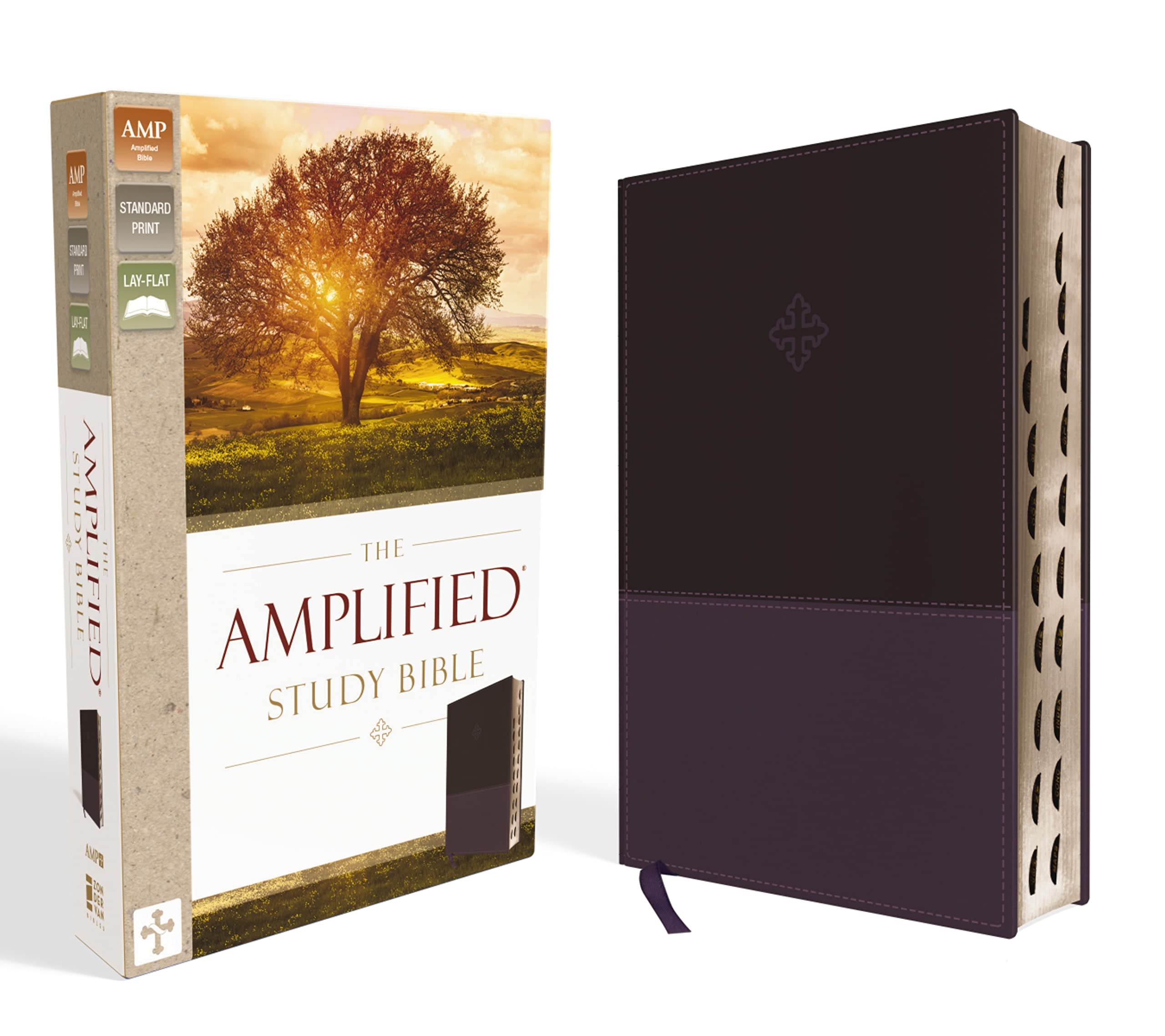 The Amplified Study Bible, Leathersoft, Purple, Thumb Indexed The Amplified Study Bible, Leathersoft, Purple, Thumb Indexed Imitation Leather