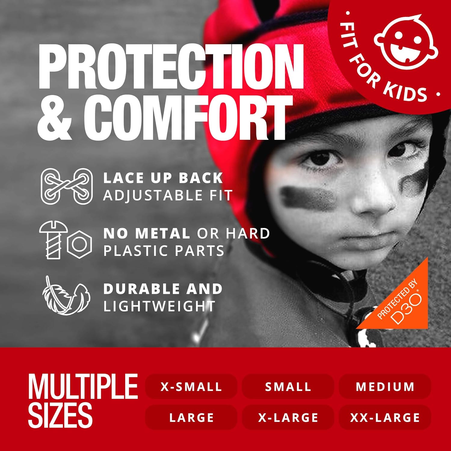 Gamebreaker PRO Powered by D3O Soft Shell Headgear : Sports & Outdoors