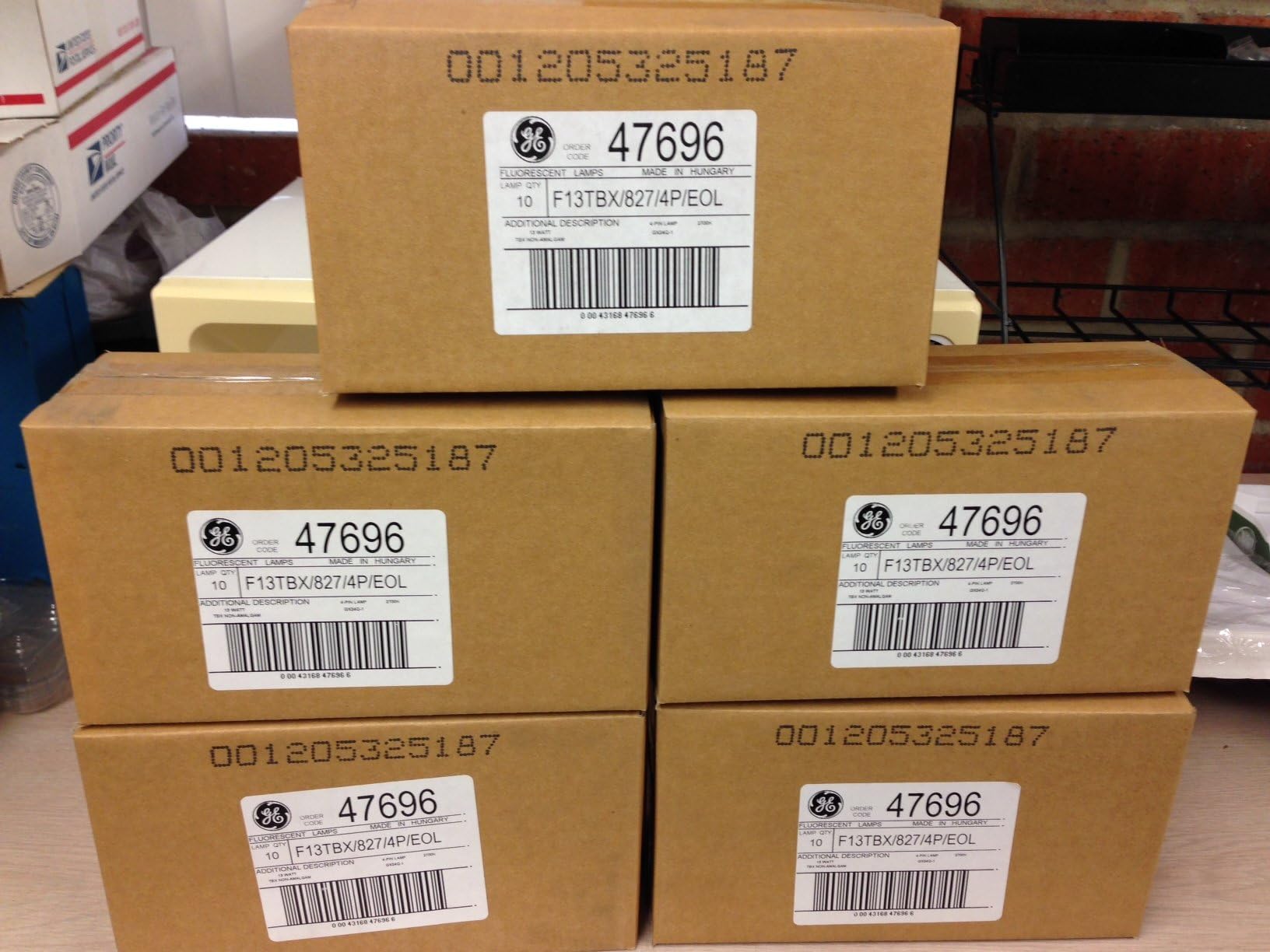 50 Ge 47696 F13TBX/827/4P/Eol 13W Triple 4 Pin 2700K Compact Fluorescent Lamps