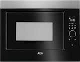 AEG Built-in Combi Microwave & Grill 26L 900W Black/S.Steel view 1
