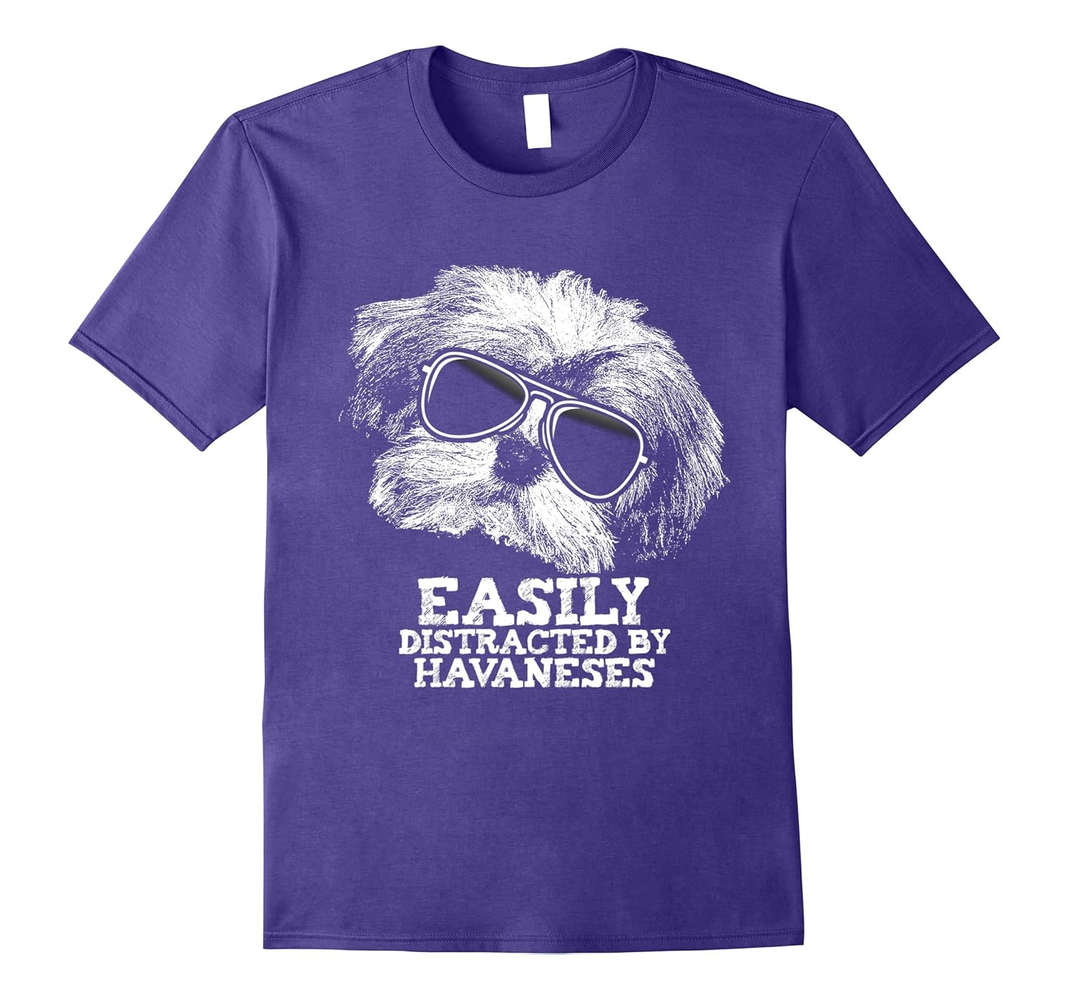 Easily Distracted By Havaneses Dog Loving T-Shirt-ANZ