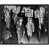 We Want Beer historic prohibition Wall Art decor photo print (8x10)
