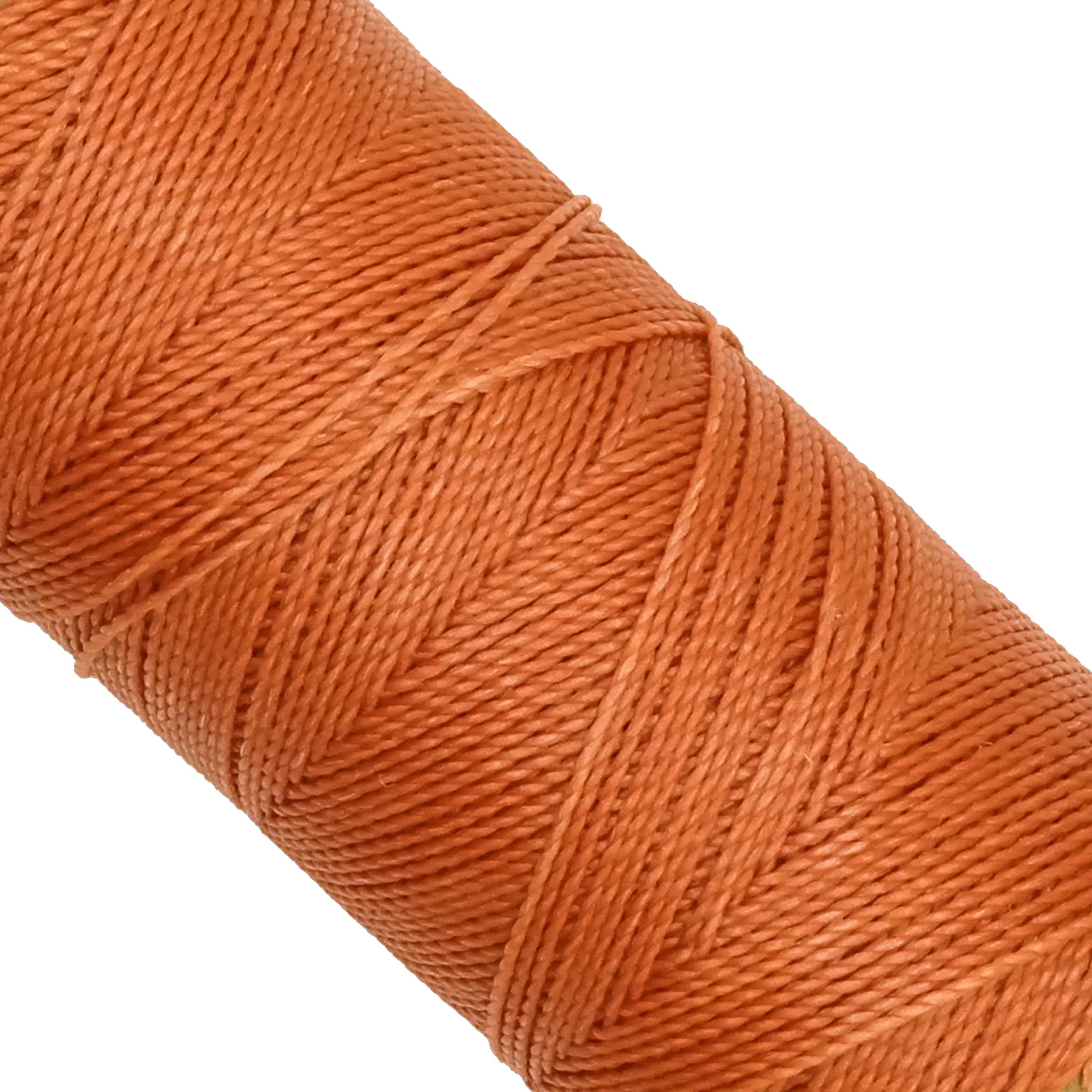 Linhasita Waxed Thread 100 g / 170 m Polyester 1 mm Thick Macrame, 30 Colours Salmon