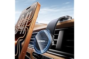 Car Phone Holder for MagSafe [360° Adjustable Memory Alloy Arm | 2400gf Strongest Magnetic Power] Bendable Car Mount, Phone H