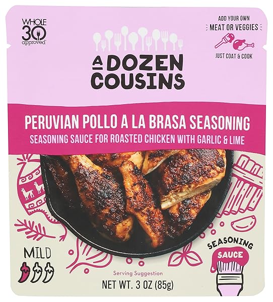 A DOZEN COUSINS PERUVIAN POLLO A LA BRASA SEASONING SAUCE, 3 OZ