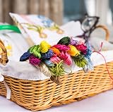 AUERVO Embroidery Floss 25 Skeins Pack Rainbow Colors with 6 Bobbins 8m view 7