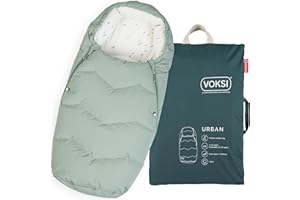 Voksi Urban Stroller Footmuff, Natural Wool and Down, Superbly Padded & High Insulation, Extendable, Designed in Norway