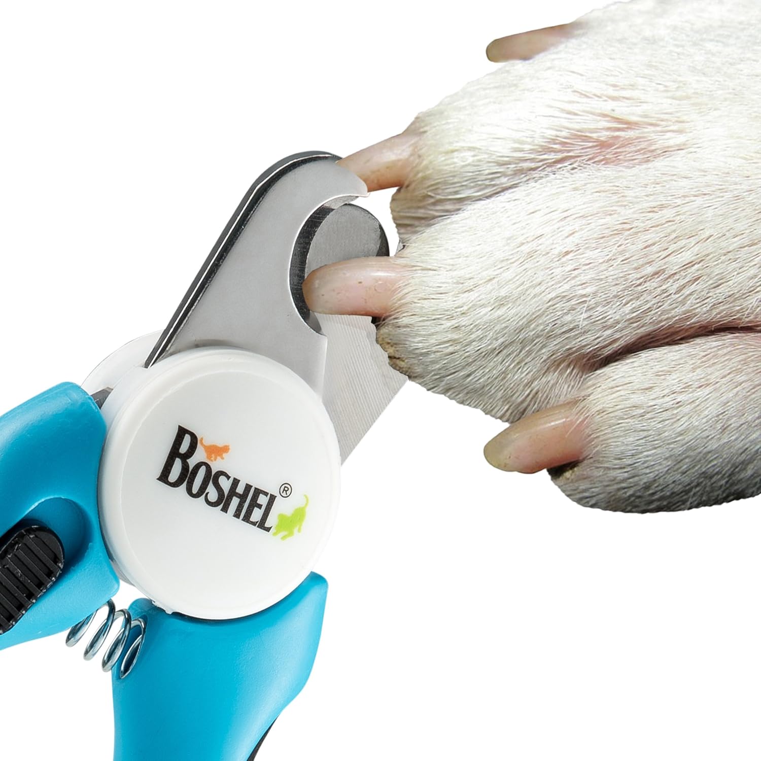 Dog Nail Clippers and Trimmer By Boshel - With Safety Guard to Avoid Over-cutting Nails & Free Nail File - Razor Sharp Blades - Sturdy Non Slip Handles - For Safe, Professional At Home Grooming