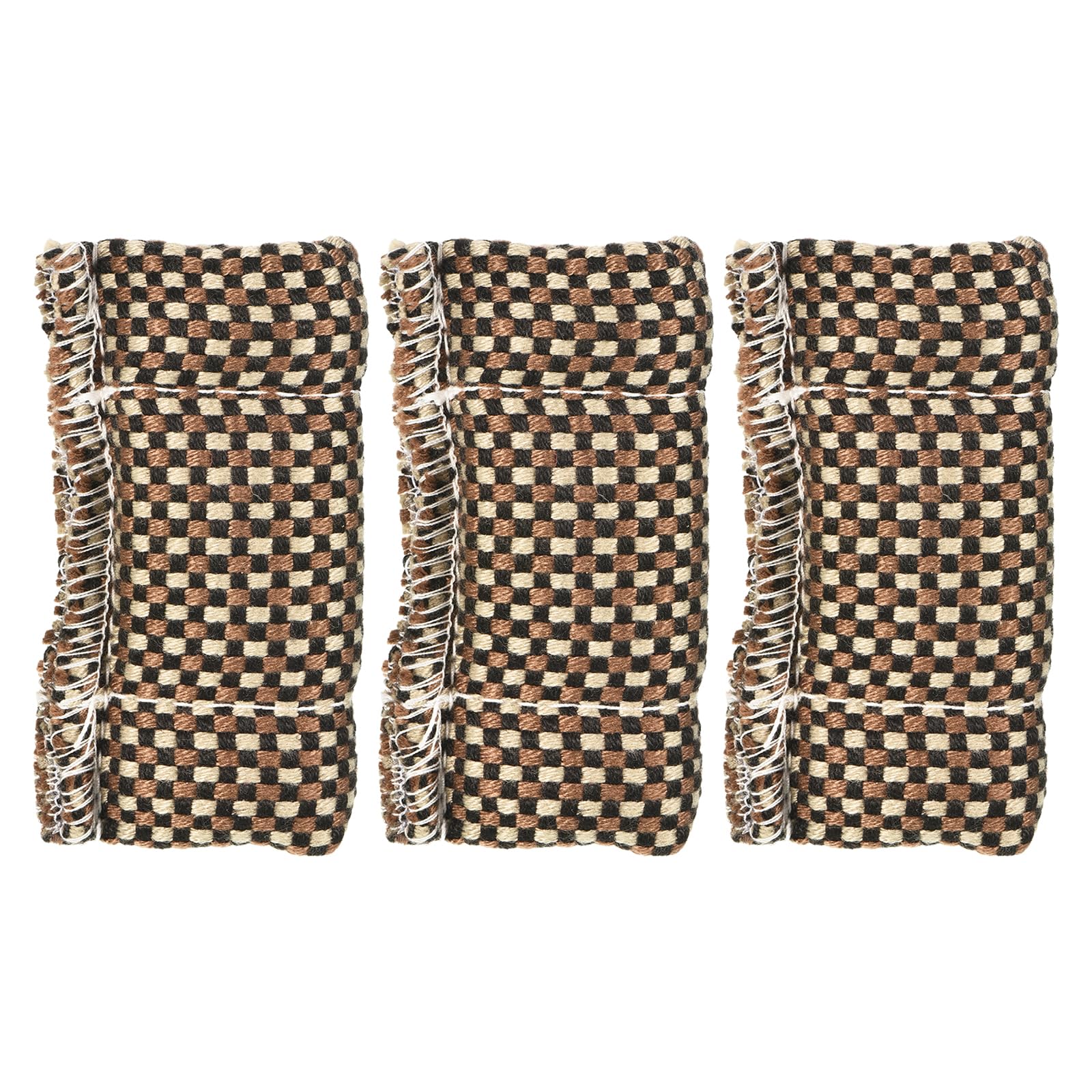 M METERXITY 3 Pack Billiard Cue Cleaner - Pool Stick Cue Shaft Cleaner, Cotton Cleaning Tool Towel Cloth, Apply to Billiards Cue Cleaning (93 x 50 Mm, Brown)