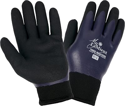 LeMieux Yardmaster Thermal Work Gloves Navy X Large Rider Accessory
