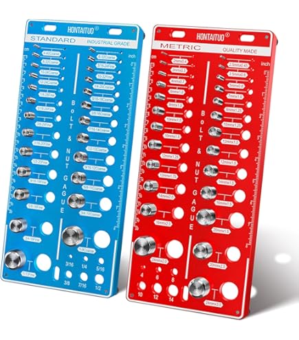 28 holes Thread Checker - Nut and Bolt Size Identifier Gauge