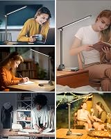 TOPPLEE Desk Lamp Rechargeable 2500mAh 5 Color Temp Dimmable USB Port view 8