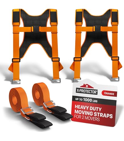 Anti-Slip Moving Straps, 2-Person Shoulder Lifting And Moving System Lifting Straps For Moving Furniture Appliances Mattresses Heavy Objects Up To 800lbs