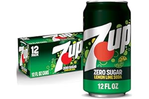 7UP Zero Sugar 7-Up Soda, 12 Oz., Pack of 12