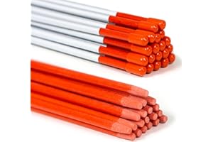 GRANATAN 20 Pack 48" Reflective Driveway Markers, High Visibility Safety Markers, Orange, UV-Resistant Coating, Non-Alkali Fiberglass, Reflectors for Driveway Entrance