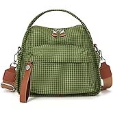 CATSEA Women's Elegant Solid Color Shoulder Bag Fashionable Zipper Crossbody Bags Soft Top Handle Handbag Purse