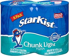 Porciones ligeras StarKist de atún al natural, lata de 142 g (paquete de 8)