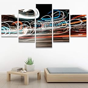 SIGNWIN 5 Panel Canvas Wall Art Modern Art...