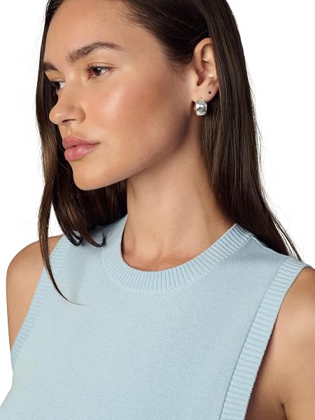 JOE’S JEANS WOMEN’S THE LAUREL SHRUNKEN SWEATER VEST, SKY BLUE, MEDIUM
