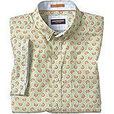 Johnston & Murphy Mens Short Sleeve Citrus Print Shirt