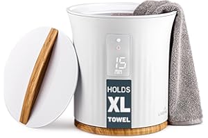 Live Fine Towel Warmer | Bucket Style Luxury Heater with LED Display, Adjustable Timer, Auto Shut-Off | Fits 40” x 70” Oversized Towel