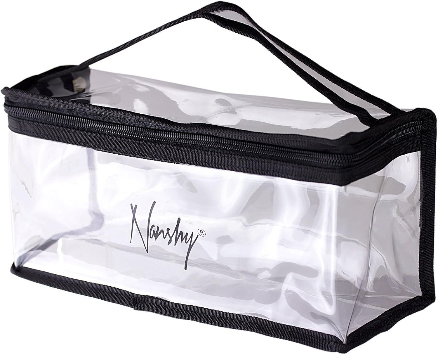 Nanshy Clear Travel Makeup Bag, See Through Travel Toiletry Bag, Clear Travel Toiletries Bag, Clear Makeup Bags (Transparent - Image 4
