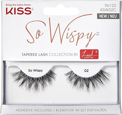 KISS Kiss Lash Couture So Wispy Style 02 Lashes with Aloe Glue 1 Pair