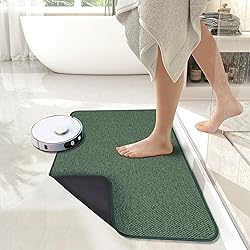 Bath Mat,Ultra Thin Bathroom Rugs,Rubber Bath Mats