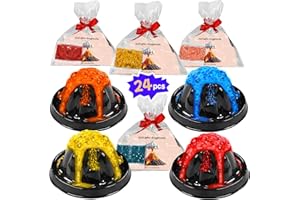 rifamee 24Pcs Volcano Eruption Science Kit Party Favor Experiments Gifts for 4-6 8-12 Age Boys and Girls (Volcano 1)