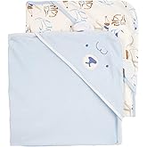 Carter's Baby Hooded Towel (2-pk Blue/Ivory)