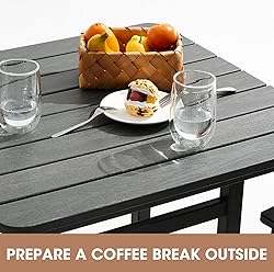 SERWALL Balcony Adirondack Chairs and Table 3