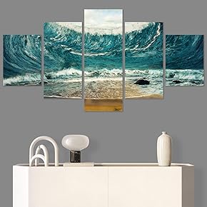 SIGNWIN 5 Panel Canvas Wall Art Modern Art...