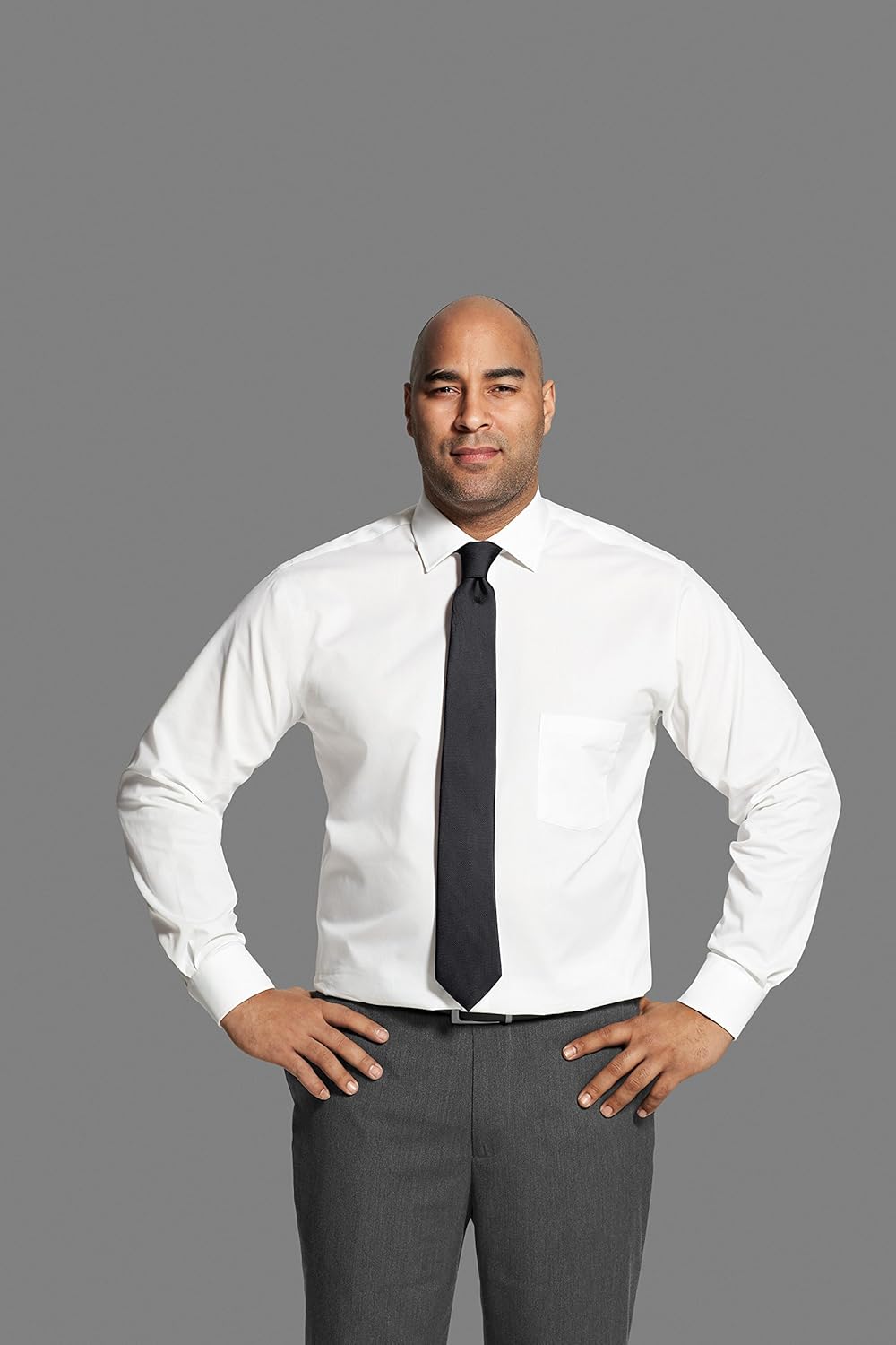 Izod Men's BIG FIT Dress Shirts Stretch Solid (Big and Tall) at  Men’s Clothing store