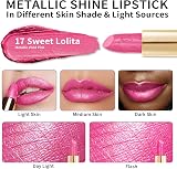 Oulac Metallic Shine Glitter Lipstick Pink High Impact 4.3 g 0.15 oz view 3