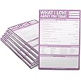 Knock Knock 6-Count What I Love about You Today Pads, Love Letter Paper Checklist Lunch Box Notes for Husband, 6 x 9-inches