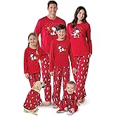 PajamaGram Family Pajamas Matching Sets - Snoopy Pajamas, Red