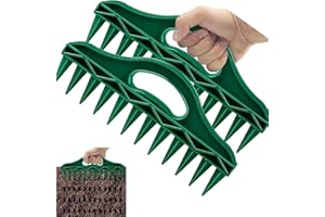 Alimtee 2 Pcs Plant Seed Dibber, Seed-in Soil Digger Planter 12 Holes Garden Seed Spacer for Planting Seeds Lay Out Ideal Straight Spaced Rows (2 PCS)