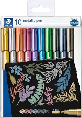 8323 Rotuladores metálicos – 10 colores, 1–2 mm