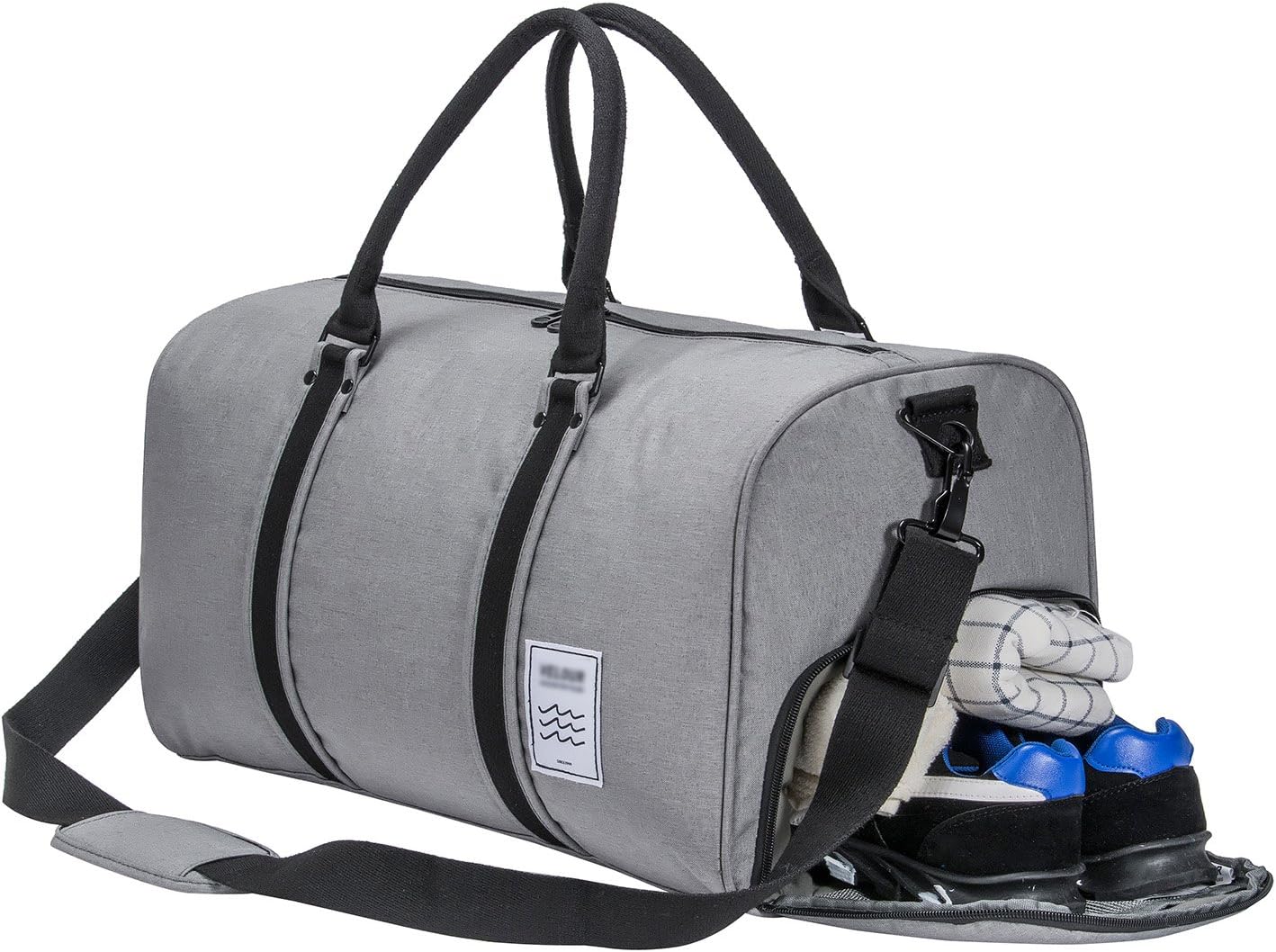 Gym Bag Duffle Bag Weekend Bag with Shoes Compartment, Oversize Capacity Travel bag