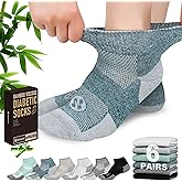 NOLUNT Diabetic Socks for Men,4 & 6 Pairs Low Cut Bamboo Viscose Wide Mens Diabetic Socks Size 9-11 10-13
