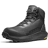 NORTIV 8 Composite Toe Boots for Men ASTM F2413-24 Safety Work Boots Lightweight Anti-Fatigue Non-Slip with Zipper for Warehouse Construction, Terrascope-nano