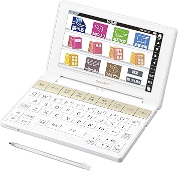Amazon Com Sharp Color Electronic Dictionary Brain High School Model White System Pw Sh3 W Office Products