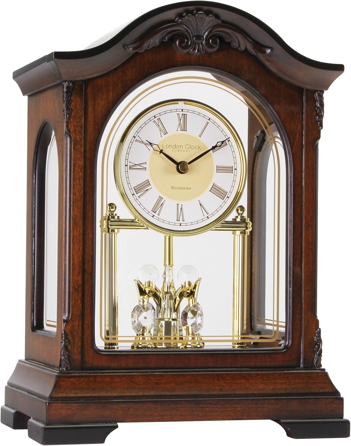 Skeleton wooden Anniversary clock with Westminster chime Amazon.co.uk