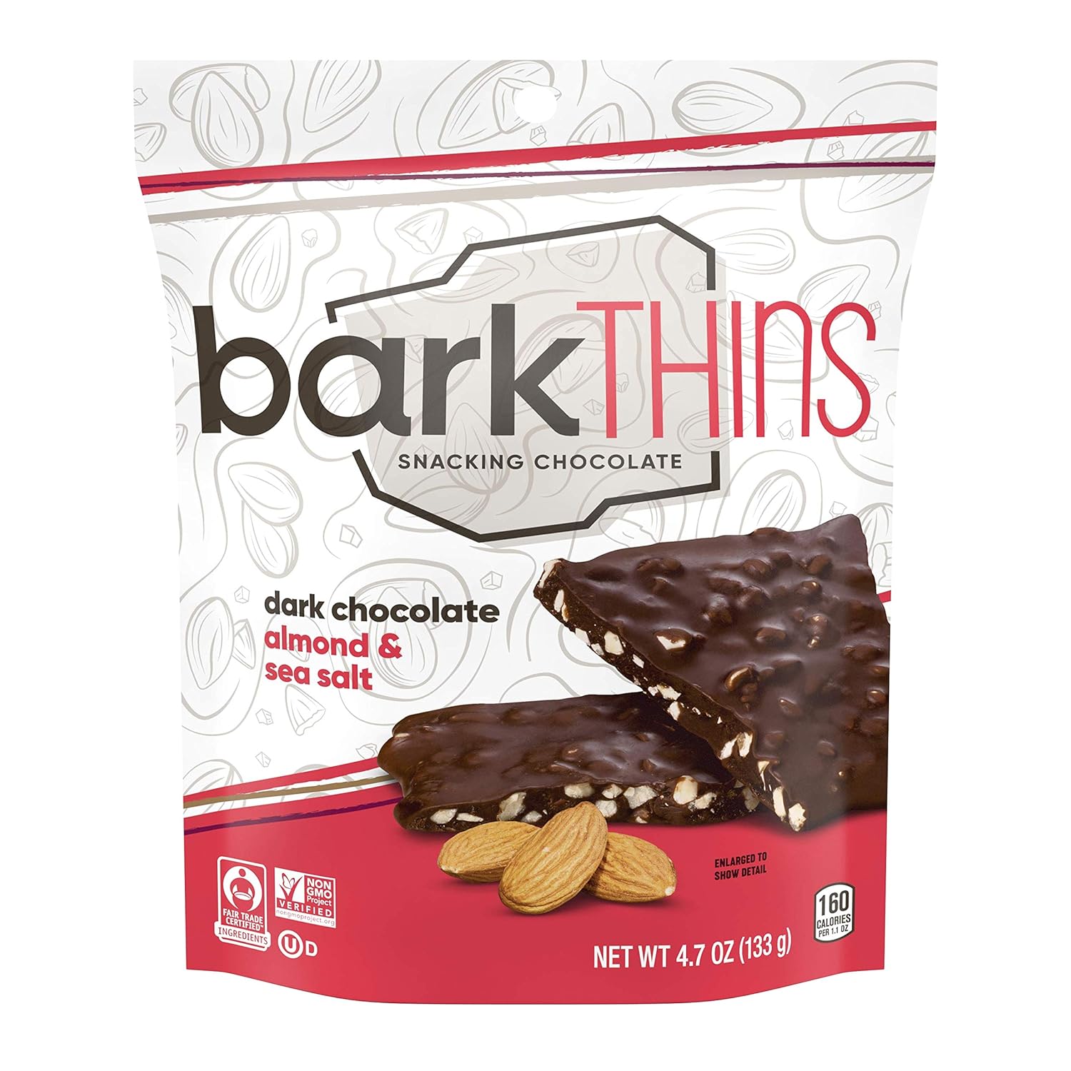 Bark Thins Dark Chocolate Almond with sea salt 4.7 oz Amazon.co.uk