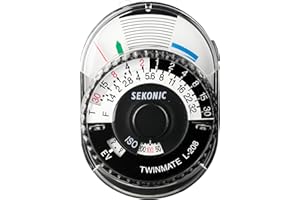 Sekonic L-208 Twin Mate Light Meter (Black/White)