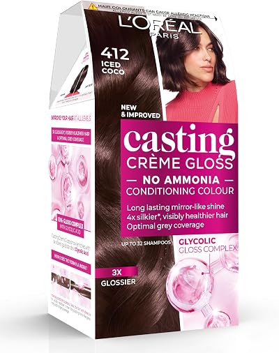 L'Oréal Paris Casting Crème Gloss 412 Iced Cocoa Semi-Permanent Hair Dye 32